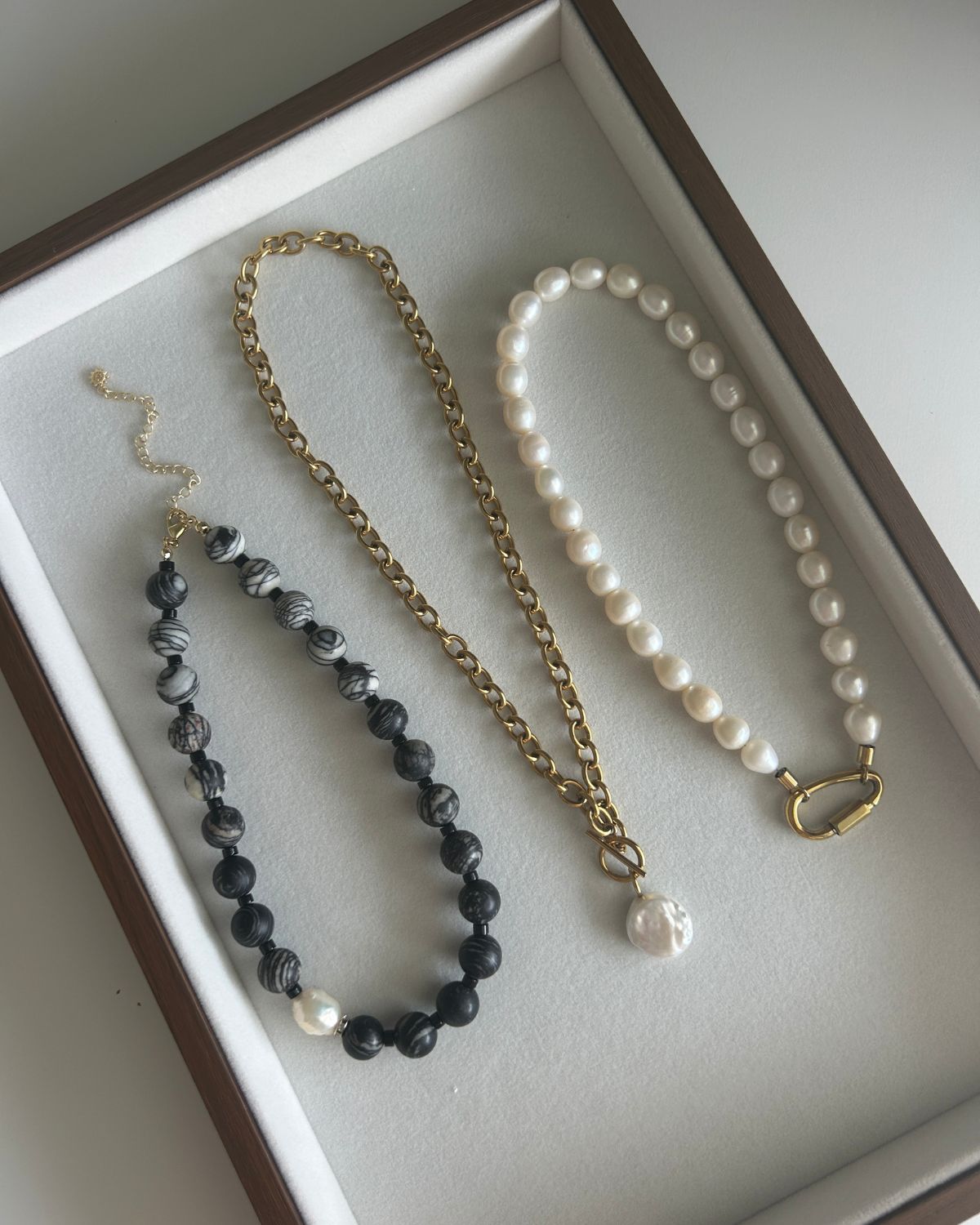 Dahlia black bead necklace | CULT OF SUN JEWELRY