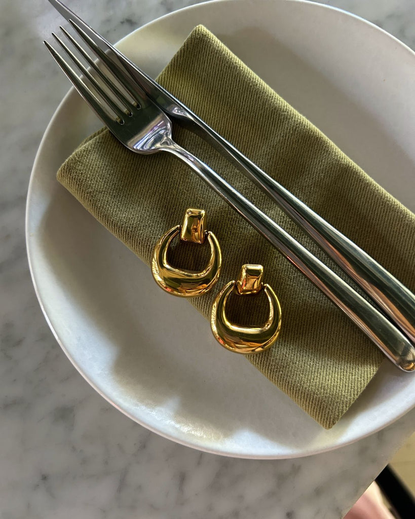 rhea door knocker earrings cult of sun