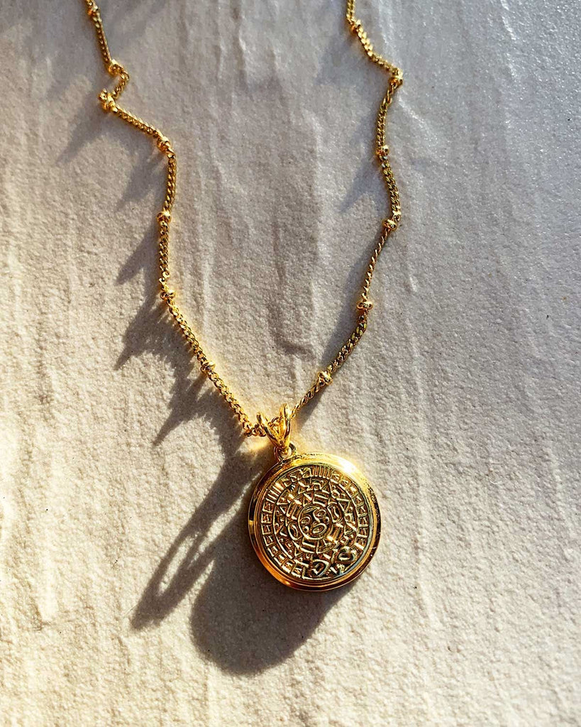 gold coin necklace gold