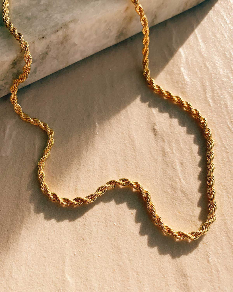 Rope Chain Necklace - Twisted Chain Necklace | Cult of Sun Jewelry ...