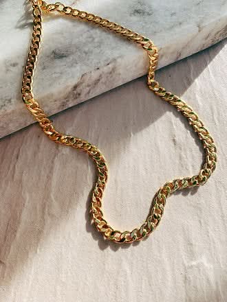 chunky gold chain necklace 